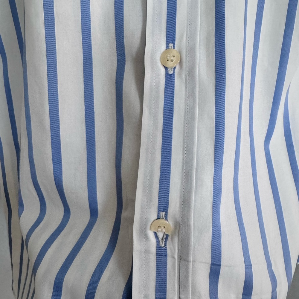 Paul Smith Blue and White Striped Men's Shirt - Picture 4 of 4
